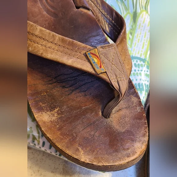 Rainbow women's double layer sandals slippers 8 used - Picture 4 of 6